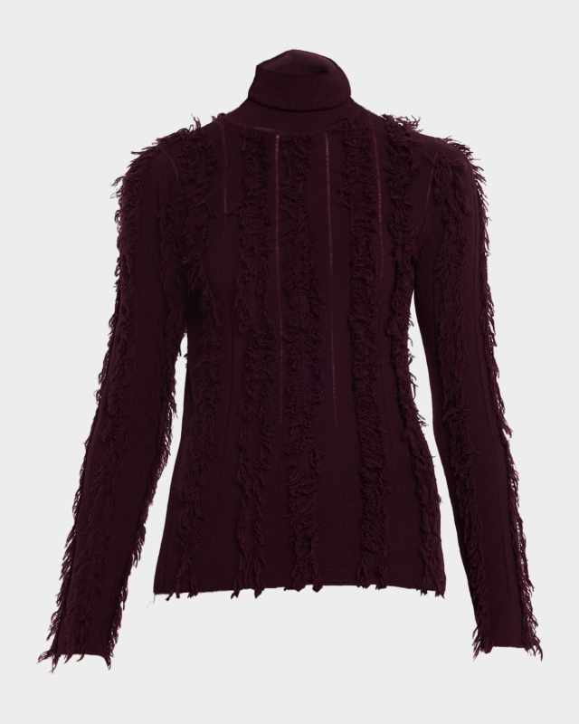 Nico Turtleneck Fringed Sweat